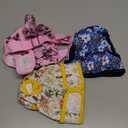 Washable Female Dog Diaper with Suspender - 3 Pack Reusable Super Absorbent & Leakproof Fixed Doggie Diapers for Dogs in Heat Cycle, Colorful, Small