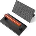 Brandon-super Heavy-Duty Cast Iron Smash Burger Press - Food Grade Press for Perfect Grill Marks, Stay-Cool Wood Handle, Griddle - Smash Burger, Hamburger, Burger Smasher for Griddle (Rectangle)