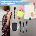 Kosiz 96 Pcs Magnetic Dry Erase Markers Fine Tip Magnetic Whiteboard Markers with Eraser Cap Colorful Dry Erase Markers Low Odor for Office School(Black)