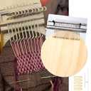 Darning Mini Loom Machine, Speedweave Darning Loom Quickly Mini Mending Convenient Darning Loom for Mending Jeans Socks Clothes Loom Machine Makes Beautiful Stitching Diy Weaving Arts (21 Hooks)