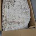 Washable Rug 8.85x11.5 Area Rugs: Boho Vintage Distressed Oriental Medallion Neutral Thin Large Rug Carpet for Living Room Bedroom Dining Room Home Office Decor - Brick Red