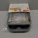 Ecolution Non-Stick Toaster Oven Bakeware Set 4-Piece, Carbon Steel, Easy to Clean and Perfect for Single Servings, Gray