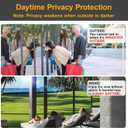 Window Privacy Film One Way Daytime Privacy Static Cling Sun Blocking Anti UV Reflective Window Tint for Home and Office, Tinted Grey, 35.4 inch X 157.4 inch