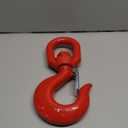 SCIEO 7 Ton Swivel Hook Heavy Duty Swivel Lifting Hook with Safety Latch, Rigging Hook Self Locking Crane Swivel Hook, G80 Grade Rotating Swivel Eye Sling Hook for Lifting with 15432 lbs Load Limit