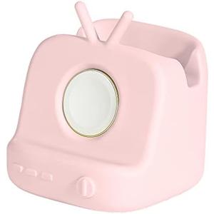 HECCEI iWatch Charging Dock, Charger Stand for Apple Watch Series Ultra/8/SE2/7/6/SE/5/4/3/2/1, for Airpods 3/2/Pro, iPhone 14/13/12/11/Pro/X/Max/XS/XR/8 Stand, Supports Nightstand Mode (Pink)