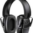 Link Dream Ear Protection Ear Muffs Noise Reduction SNR 35dB Hearing Protection Kids Adult Shooting Gun Range Mowing (Black)