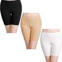 wirarpa Women's Anti Chafing Cotton Underwear Boy Shorts Long Leg Boyshorts Panties 3 Pack S