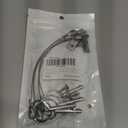 4 Packs of Bimini Top Pin, Quick Release Pin Dia.1/4in w/Lanyard Prevents Loss, Stainless Steel 316 with Free Screws