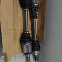 TRQ Front Driver and Passenger CV Axle Shaft Assembly Set Neoprene Boots Compatible with 2007-2018 BMW X5 2008-2019 X6