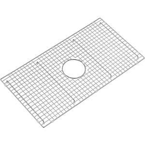 29.5 in. x 15.5 in. Centre Drain Sink Protector with Supersoft Silicone Feet in 304 Grade Stainless Steel