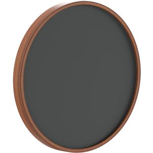Flash Furniture Wall Mounted Magnetic Chalkboard with Solid Pine Wood Frame, Commercial Grade with Included Eraser and Chalk, 18" Round, Rustic