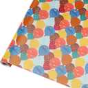 wishinside Birthday Wrapping Paper Roll-17 Inches X 32.8 Feet, Mini Roll, Balloons Design Wrap Paper for Men's Birthday Party, Kids' Parties, Baby Shower, or Baby Boy, 1 Roll