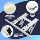 getlstub Air Conditioner Support Bracket, Adjustable Window AC Bracket, No Drilling, Heavy Steel Air Conditioner Stand Fit Most Single and Double-Hung Windows, Hold Up to 220lbs