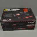 X-BULL New 12V DC 3000LBS IP68 Waterproof Electric Winch for Towing ATV/UTV, Boat, Off Road, Wireless Remote and Corded Control Recovery, Portable Synthetic Rope Electric Winch with Hawse Fairlead.