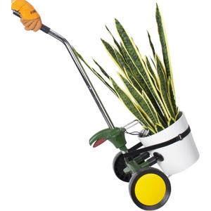 Plant Caddy Plant Dolly with Wheels Heavy Duty,Adjustable Grabbing Arm Plant Rollers for Outdoor Plants,Fits Pots from 8" to 30" High & Max 165 Lbs Weight Capacity