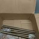 Warm Gold Curtain Rods for Windows 48 to 84 Inches Adjustable Length Heavy Duty 1" Diameter Brass Window Curtain Rod with Solid Metal Finials for Outdoor Farmhouse Bedroom Kitchen Living Room