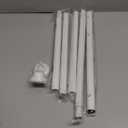 TEECK Shower Curtain Rod, 32-80 inch Adjustable Spring Tension Curtain Rod, Never Rust Anti-Slip Shower Curtain Rod for Bathroom, No Drilling, Never Collapse, Easy to Use, White