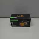 CNGLASS Glass Coffee Mugs 12oz,Double Wall Insulated Mug Set with Handle,Clear Glass Espresso Mugs for Latte,Cappuccino,Tea Bag,Hot and Cold Beverages,Set of 2