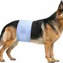 Disposable Male Dog Diaper Wraps for Waist 2331 in, Leakproof, Super Absorbent, Adjustable Fit, Wetness Indicator, XL, 22 Count