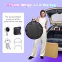 Portable Photo Booth Machine for iPad 12.9in 11in 10.9in 10.2in with Software APP Control Lights/Photo/Sharing, Removable for Cloth Pouch, Silkscreen,Honeycomb Case