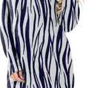 ETCYY Tunic Tops for Women Loose Fit Long Sleeve Shirts Fall 2026 Dressy Casual Blouse Striped Button Cowl Neck Sweatshirts (M)