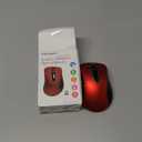 memzuoix 2.4G Wireless Mouse, 1400 DPI Mobile Optical Cordless Mouse with USB Receiver, Portable Computer Mice for Laptop, PC, Desktop, MacBook, 5 Buttons, Red