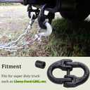 Hammerlock Safety Chain Connector, 1/2 Hammerlock Coupling Link, Tow Hitch Safety Chain Hammerlock Connector Link, 1/2 Inch Tow Hitch Safety Chain Connector Link Hammerlock Grade 80, 12000 Lbs Loading