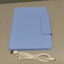 Dexnor for iPad (A16) 11th/10th Generation Case with Keyboard Ultra-Thin Magnetic Folio Keyboard Case Trackpad Pencil Holder Backlit Rechargeable for iPad A16 11" 2025/10th Gen 10.9" 2022, Light Blue