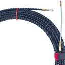 100FT Fish Tape Wire Puller Through Conduit, Polyester Wire Threader with Changeable Leader Tip - 6mm