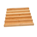 Restaurantware-Multi Level Rectangular Bamboo Food Skewer Holder: Perfect for Cocktail Parties and Catering Events - Six Level Biodegradable Pick Stand and Food Display - 180 Holes - 1-CT