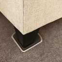 Super Sliders 7" Slide & Hide Reusable Furniture Sliders for Carpet - Effortless Moving and Surface Protection, Beige (4 Pack)