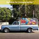 Klmnop 4 Pack Large Balloon Bags for Transport, 71 x 47 Inch Big Balloons Bag with Drawstring, Reusable Clear Balloon Storage Bag for Wedding, Birthday, Party(Clear)