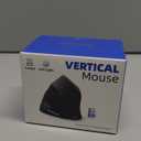 ECHTPower Ergonomic Wireless Mouse, Bluetooth Vertical Mouse with LED Light, Control Up to 3 Devices (BT5.0+BT5.0+2.4GHz), Adjustable DPI 2400/1600/1000, for PC, Laptop, Mac, Windows (black)