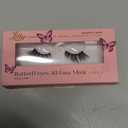 Lilly Lashes Butterfl'eyes Faux Mink Lashes, Half Lashes Natural Look & Feel, False & Reusable Eyelashes 20x, No Trimming + Easy to Apply, Round Style, Lash Glue not Included, 13mm (Sassy)