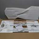 Universal Tripod Easel TV Stand for 32-65 inch LED LCD Screen Flat Curved Screen, Height Adjustable Studio TV Display Stand with 140 Swivel for Bedroom, Living Room, Corner TV Stand (White)