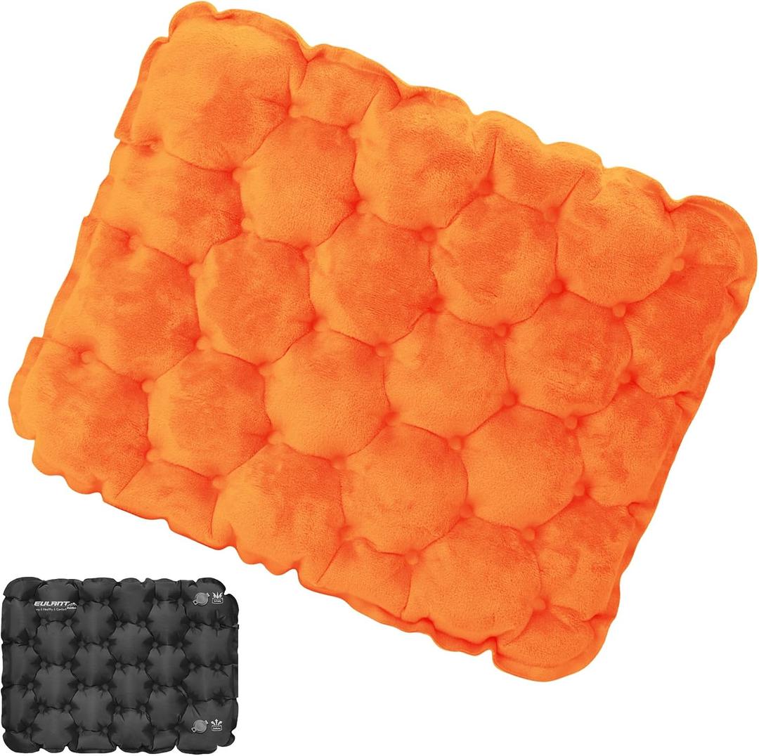 EULANT Lightweight Inflatable Seat Cushion Waterproof Air Cushion Pad | Portable Travel Cushion Suitable for Camping Hiking Climbing Bleacher, Home and Office