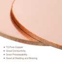 uxcell Pure Copper Sheet, 10pcs 2" x 0.02" 24 Gauge T2 Copper Metal Round Plate for Crafts, Electrical Repairs