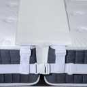 CZL 12" Wide Bed Bridge Twin to King Converter Kit Twin Bed Connector Split Bed Gap Filler to Make Twin Beds Into King Adjustable Twin Mattress Connector with Strap for Guests Stayovers, Upgraded
