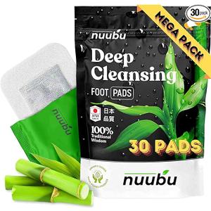 Nuubu | Deep Cleansing Foot Pads for Better Sleep & Foot Care | Premium Japanese Organic Feet Pads with Ginger Powder (30 Pc) Nuubu | Deep Cleansing Foot Pads for Better Sleep & Foot Care | Premium Japanese Organic Feet Pads with Ginger Powder (30 Pc)