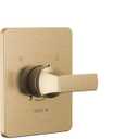 Delta Faucet Velum 14 Series Single-Function Gold Tub and Shower Faucet Set, Valve Trim Kit, Shower Handle, Delta Shower Trim Kit, Shower Set, Champagne Bronze T14437-CZ (Valve Not Included)