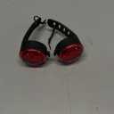 Yesbular 2-Pack dog collar lights for nighttime clip on, 3 modes dog leash light, 100% waterproof dog light clip. Durable Silicone Band dog lights for night walking(Red).