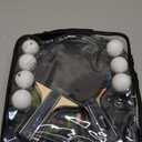 Winlook Quality Ping Pong Paddle Set - 4 Professional Table Tennis Rackets/Paddles - 8 Premium 3-Star Balls, Portable Cover Case Holder Included