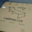 Folding Camping Cot for Adults,Adjustable Sleeping Cot with Mattress