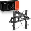 A-Premium Power Window Regulator with Motor and Panel Replacement for Ford Expedition Lincoln Navigator 2007-2017 Front Right Passenger Side (with 2 Prongs Plug)