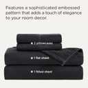 Bedsure Full Size Bed Sheets - 4 Pieces Soft Full Sheet Set - Breathable & Cooling - Hotel Luxury - Easy Care Polyester Microfiber Bedding for Women, Men, Black