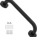 12 Inch Anti Slip Shower Grab Bar Oil Rubbed Black, Munzong Bathroom Grab Bar, Knurled Bathroom Balance Bar,Safety Hand Rail Support Handicap Elderly Injury Senior Assist Bath Handle