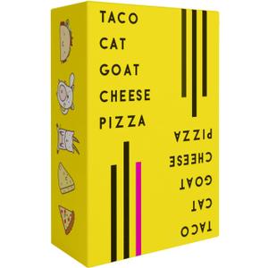 Taco Cat Goat Cheese Pizza Card Game  Wildly Entertaining & Easy To Learn - Great for Adults, Teens, Kids and Families - Card Games and Board Games for Family Game Night - 10 Min, Age 7+, 2-8 Players