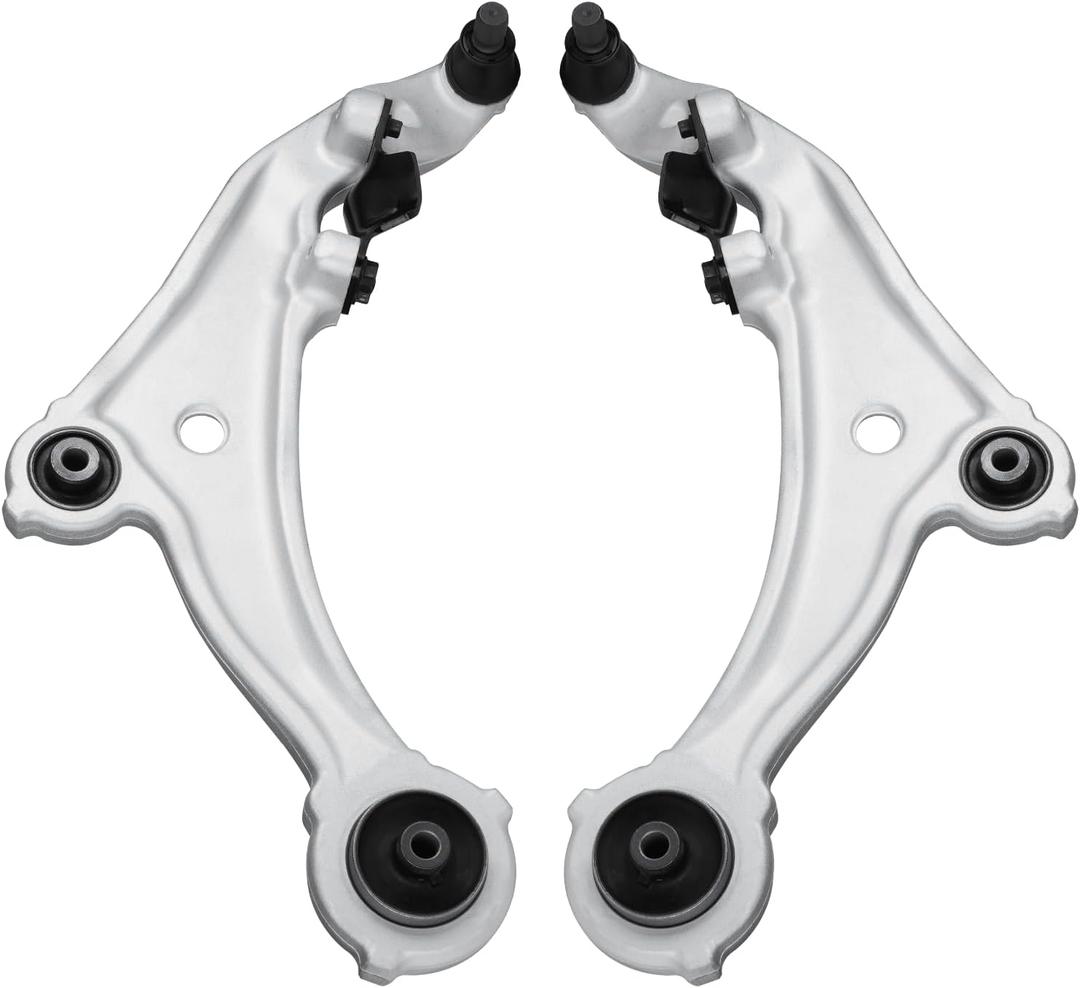 2PCS Front Lower Control Arm + Ball Joint for Nissan Murano 2009-2014 V6 3.5L, Driver & Passenger Side Suspension Rebuild End Kit RK622157 RK622158