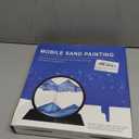 Sand Art Liquid Motion Decor - 10 Inch Orange Moving Sand Art, 3D Flowing Dynamic Sandscape for Relaxing Desktop & Office