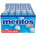 2 x Mentos Chewy Mint, Original Mint Flavor, Easter Candy, Easter Basket Essentials Stuffers for Kids and Adults, 14 Pieces Each (6 Count)